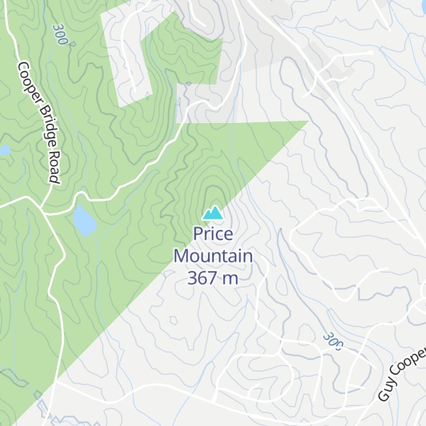 Map of Price Mountain