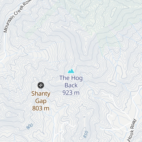 Map of The Hog Back