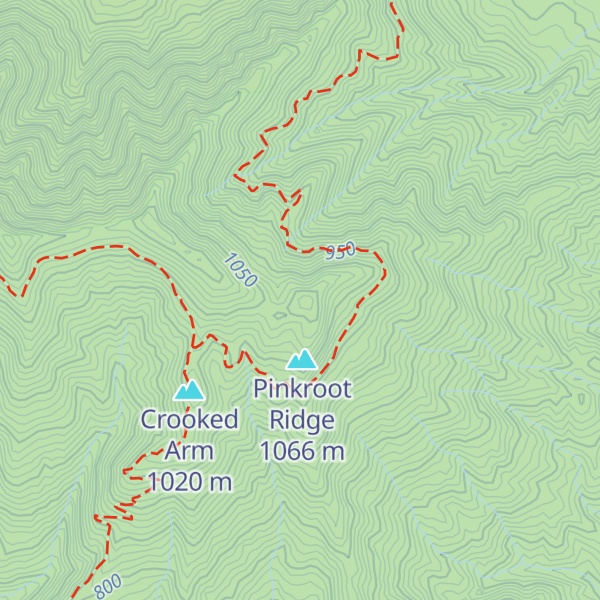 Map of Turkeypen Ridge