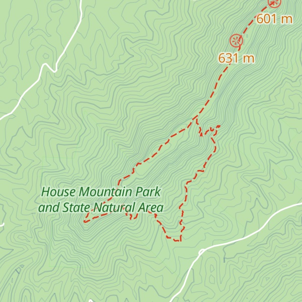 Map of House Mountain