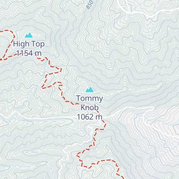 Map of Tommy Knob