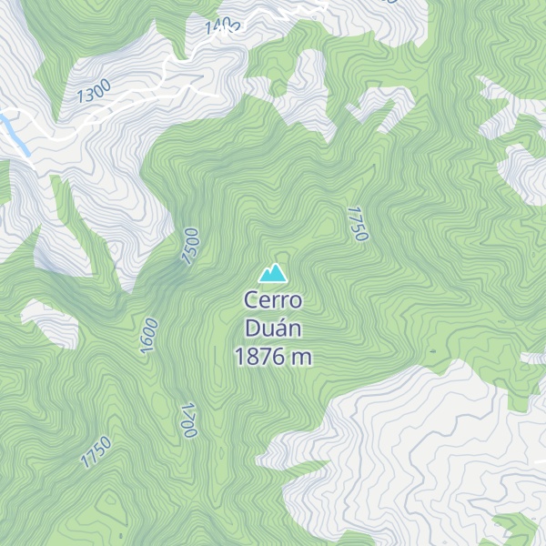 Map of Cerro Duán