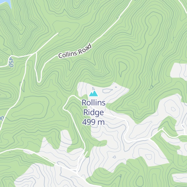 Map of Rollins Ridge