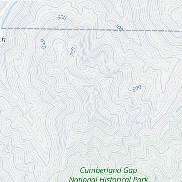 Map of Yellow Creek Ridge