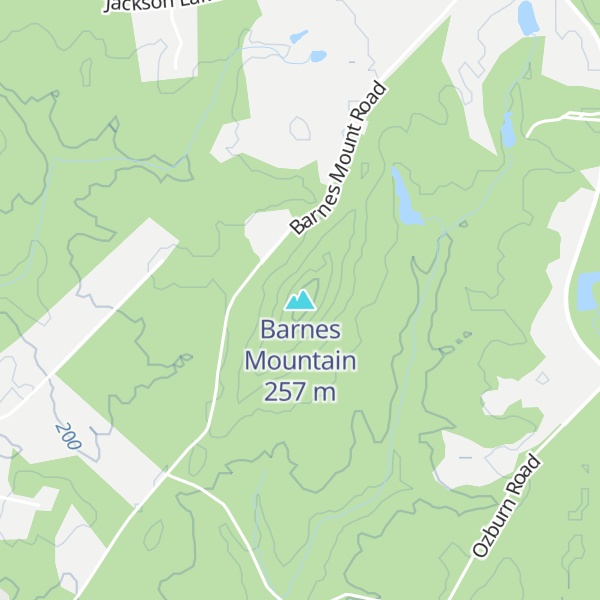 Map of Barnes Mountain