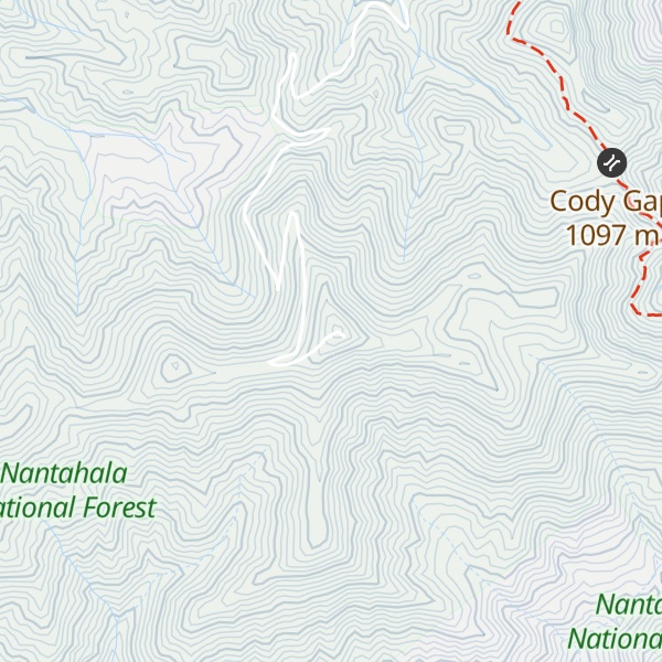 Map of Wauchecha Bald