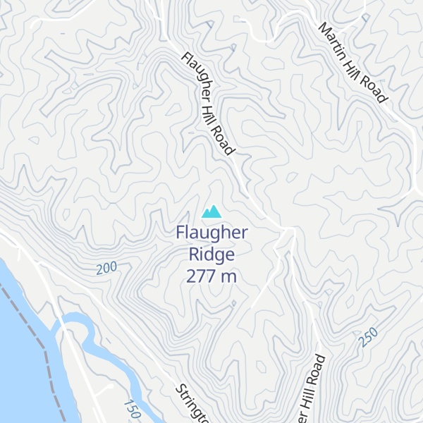 Map of Flaugher Ridge