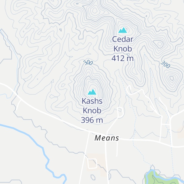Map of Kashs Knob