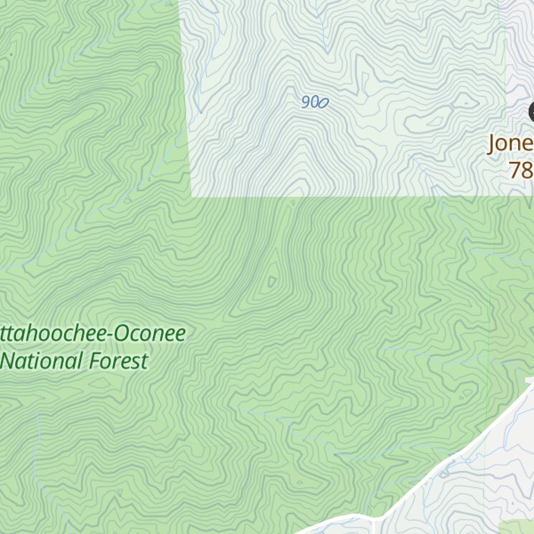 Map of Glassy Knob
