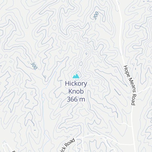 Map of Hickory Knob