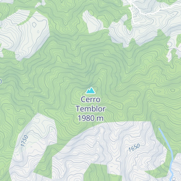 Map of Cerro Temblor