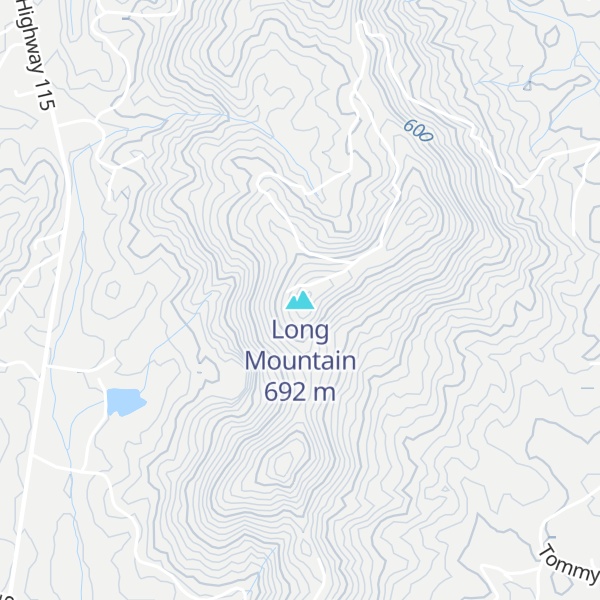 Map of Long Mountain