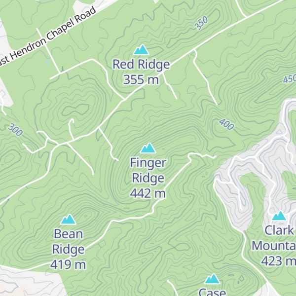 Map of Finger Ridge