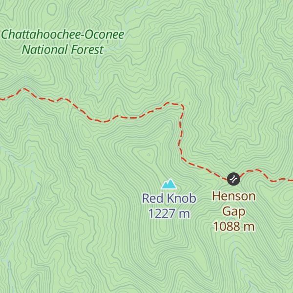 Map of Spaniards Knob