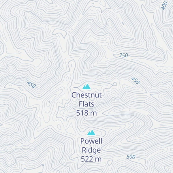 Map of Chestnut Flats