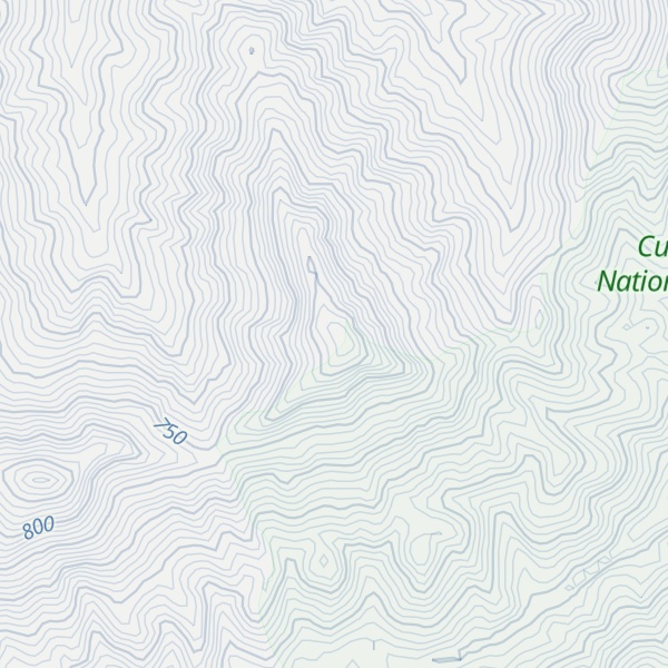 Map of Nicholson Mountain