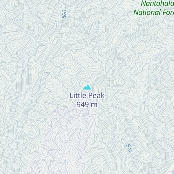 Map of Little Peak