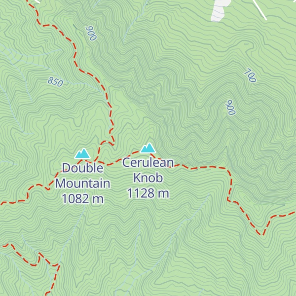 Map of Cerulean Knob