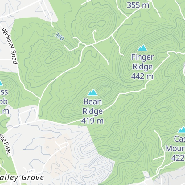 Map of Bean Ridge
