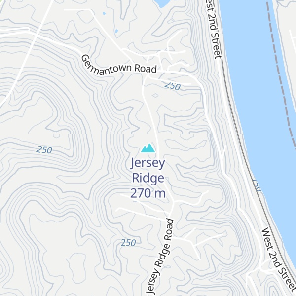 Map of Jersey Ridge