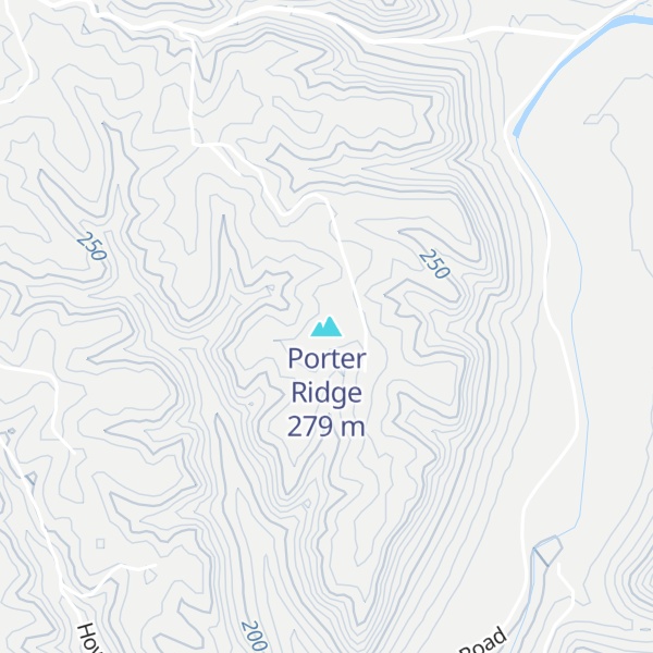 Map of Porter Ridge