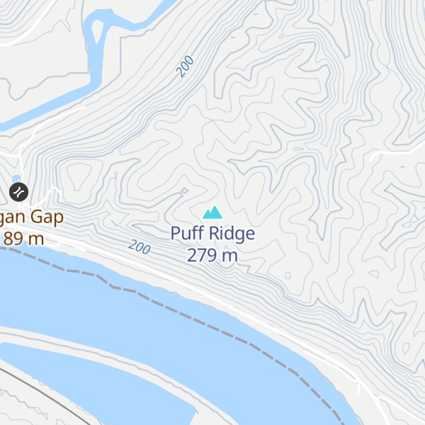 Map of Puff Ridge