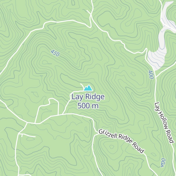 Map of Lay Ridge