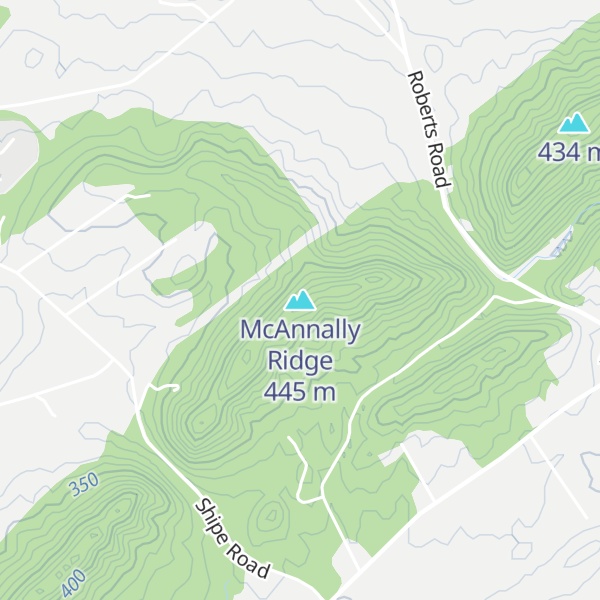Map of McAnnally Ridge