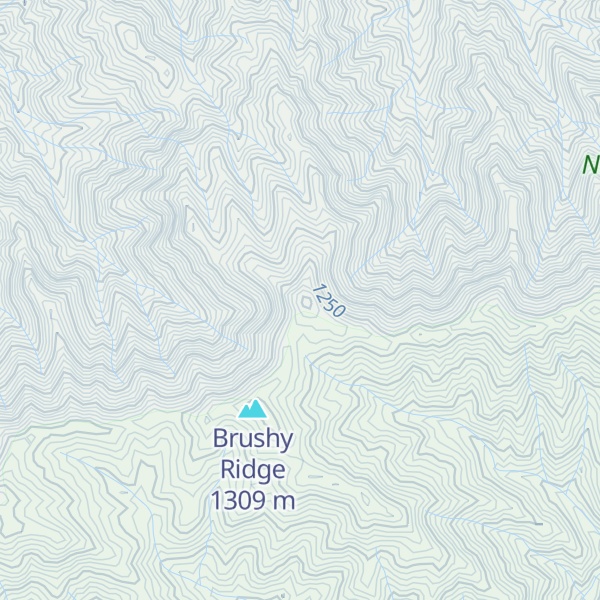 Map of Whiteoak Knob