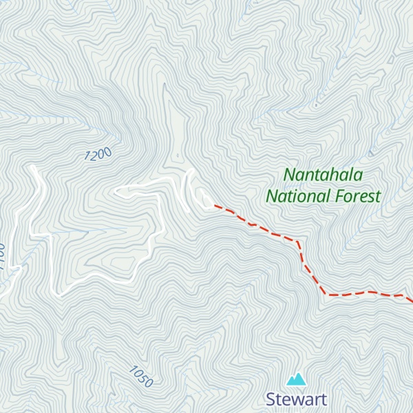 Map of Teyahalee Bald