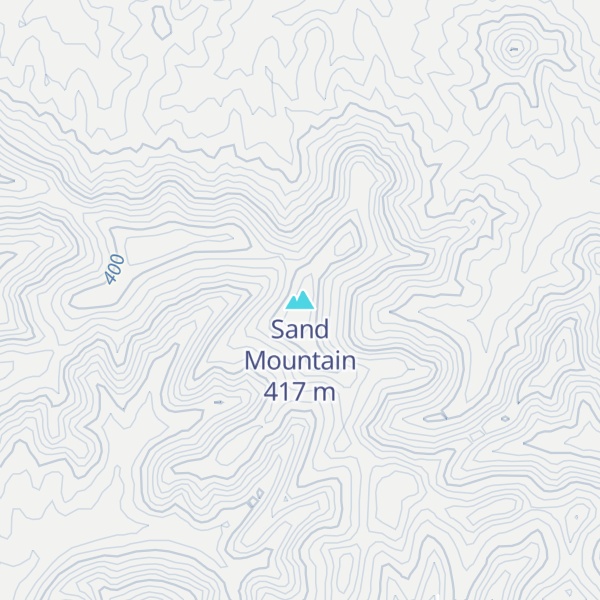Map of Sand Mountain