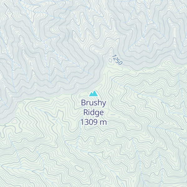 Map of Brushy Ridge