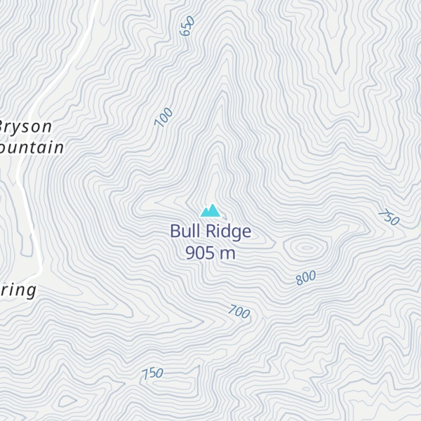 Map of Bull Ridge