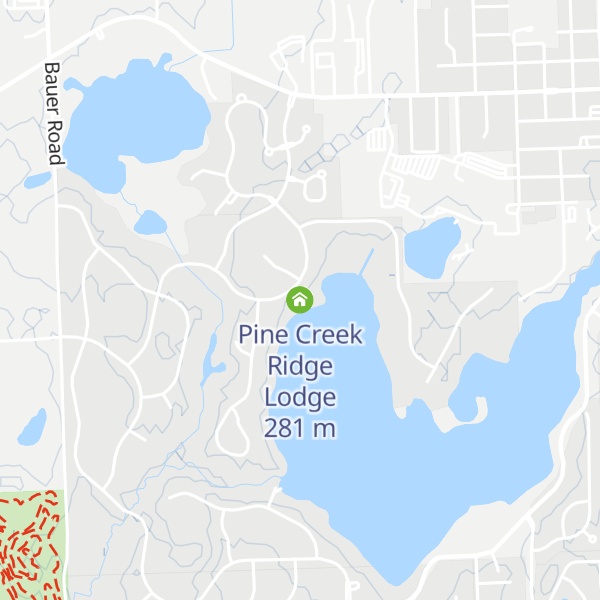 Map of Pine Creek Ridge Lodge