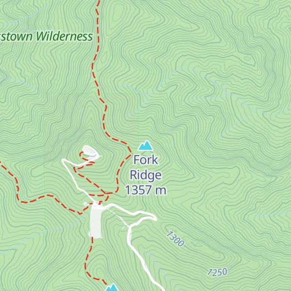 Map of Fork Ridge