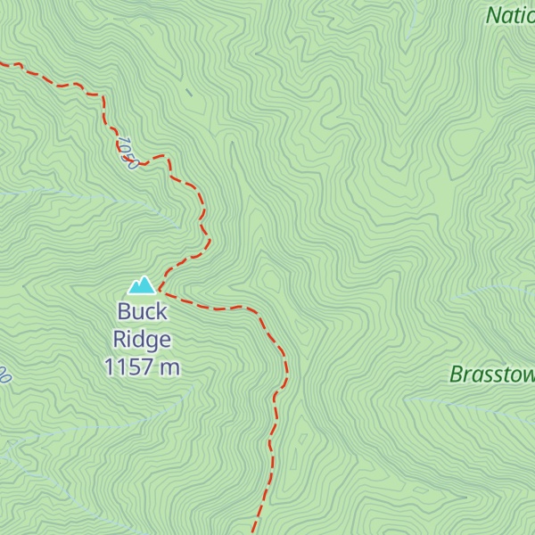 Map of Chimney Top