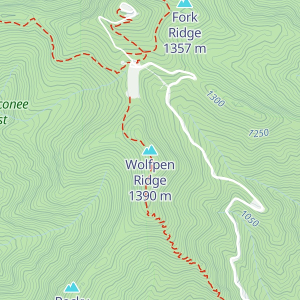 Map of Wolfpen Ridge