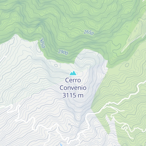 Map of Cerro Convenio