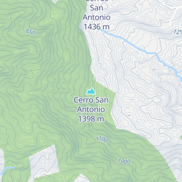 Map of Cerro San Antonio