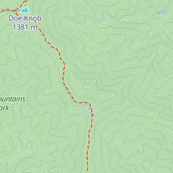 Map of Greer Knob