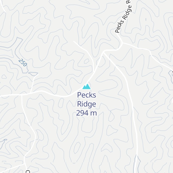 Map of Pecks Ridge