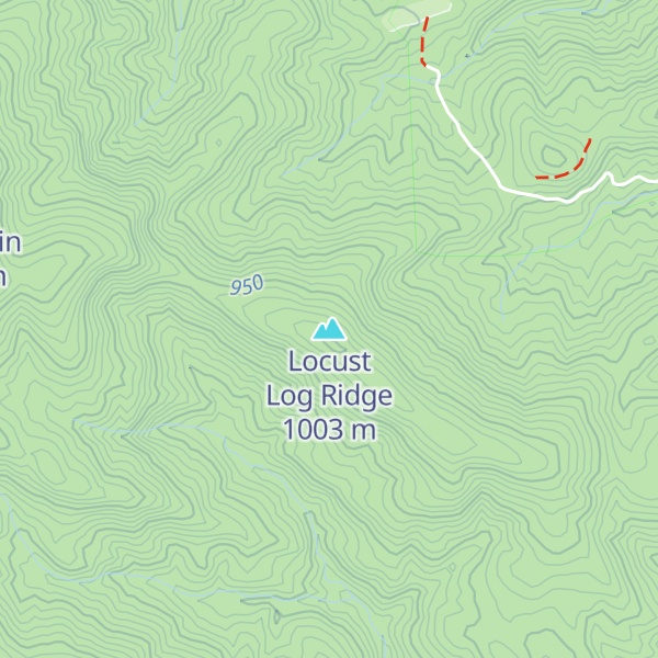 Map of Locust Log Ridge