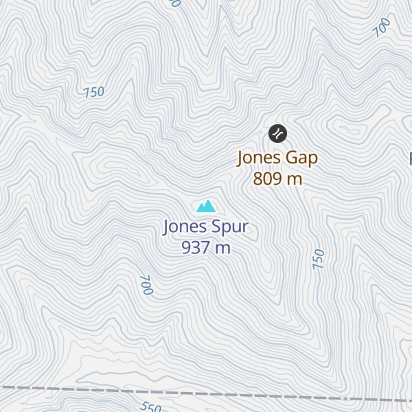 Map of Jones Spur