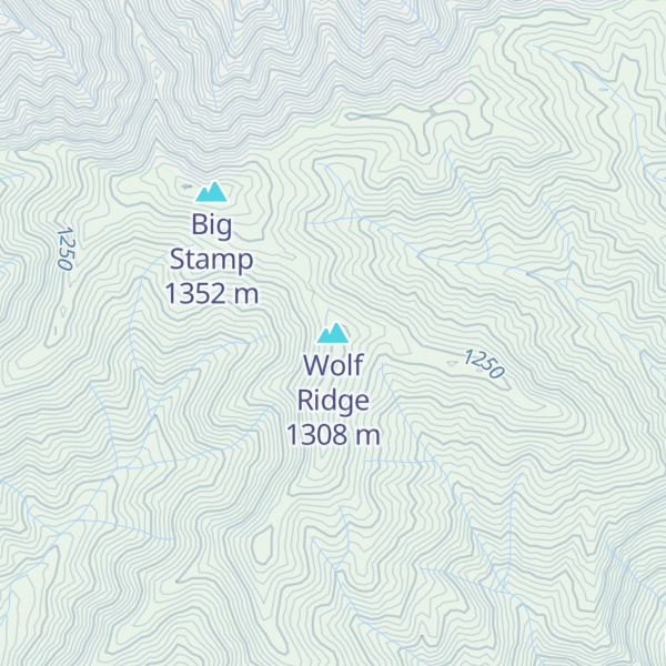 Map of Wolf Ridge