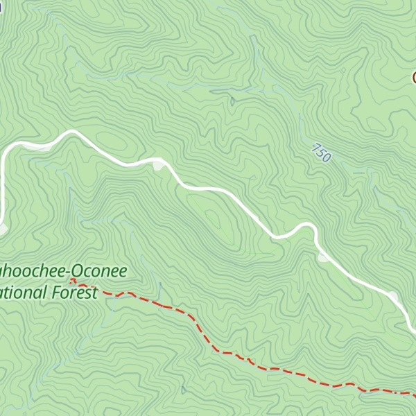 Map of Piney Mountain