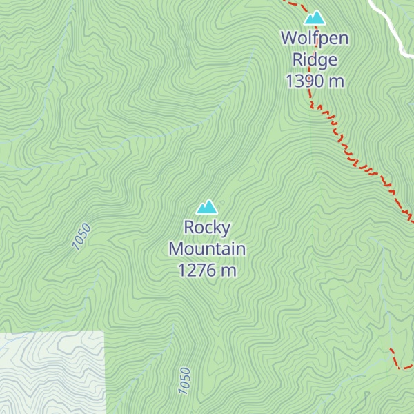 Map of Rocky Mountain