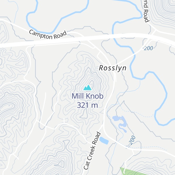 Map of Mill Knob