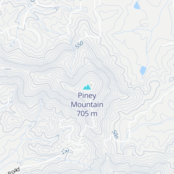 Map of Piney Mountain