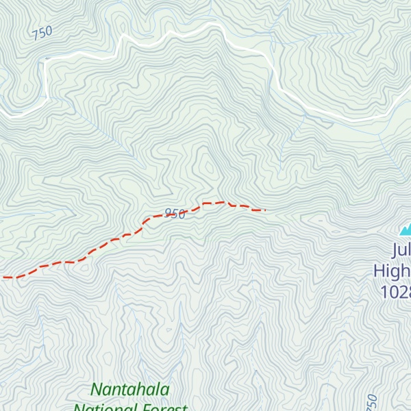 Map of Canup Ridge