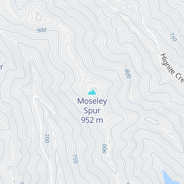 Map of Moseley Spur